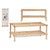 Shoe Rack Wood Natural (26,5 x 29,5 x 74 cm)