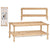 Shoe Rack Wood Natural (26,5 x 29,5 x 74 cm)