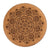 Pouffe Mandala Brown MDF Cork (34 x 39 x 34 cm)