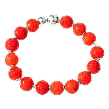 Ladies'Bracelet Thomas Sabo KT0147-870-10-L16 Red Pink Sterling silver