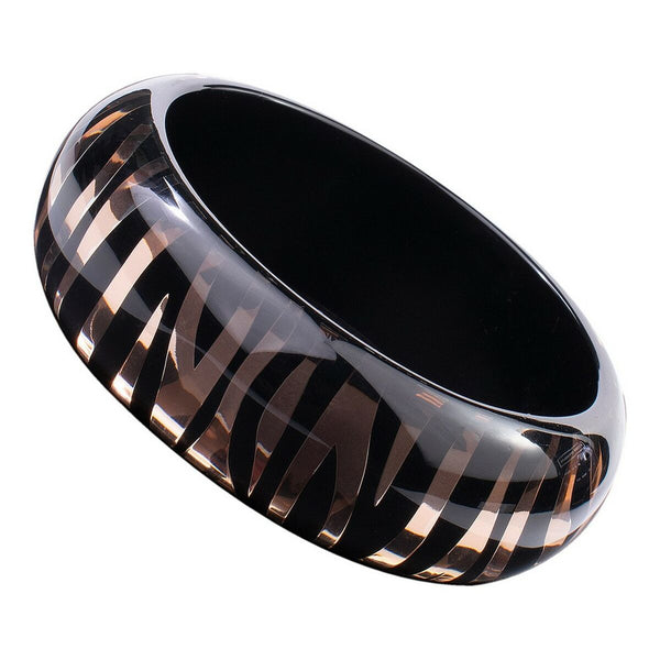 Ladies'Bracelet Folli Follie 3B0A063RK65 Black Resin (6,5 cm)