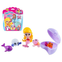 Set of Bath time Animals BL. CORALITOS-SIRENA Y ANIMALITOS PACK 6,17.8X15X3.8 BIZAK Bizak 3507580 (6 pcs)