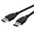 USB 3.0 A to USB A Cable NANOCABLE 10.01.1002BK Black