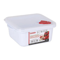 Lunch Box with Lid for Microwaves Privilege Squared White