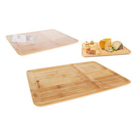 Tray with Compartments Quttin Bamboo Natural (24 x 32 x 1,2 cm)