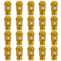 Set Nuts OMP 7075 Gold 40 mm 20 uds M12 x 1,25