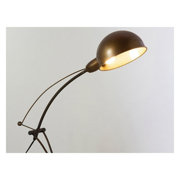 Desk lamp Black Brass (18 x 37 x 68 cm)