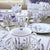 Cup with Plate Flowers Lavendar (4 Pcs)