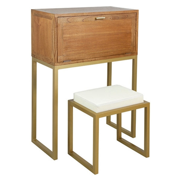 Desk Stay Stool Mindi wood (80 x 40 x 75cm)