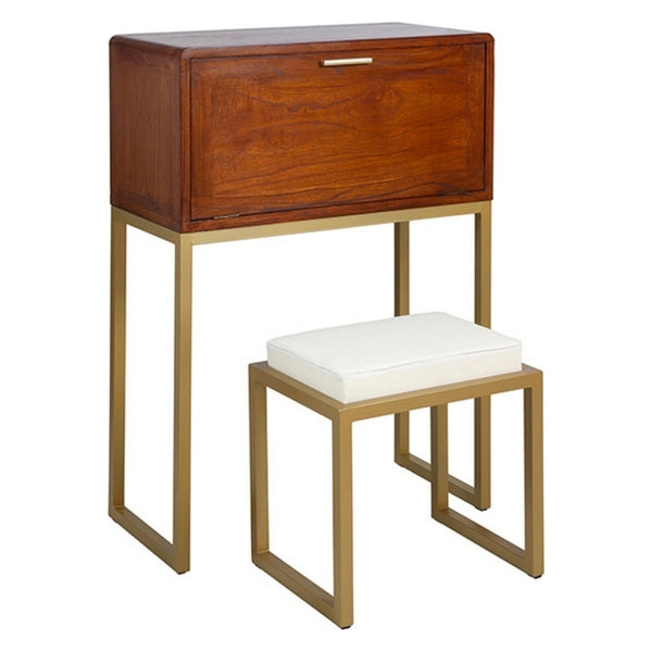 Desk Continental Stool Mindi wood (80 x 40 x 115 cm)