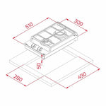 Gas Hob Teka GZC32300XBA 3800W (30 CM)