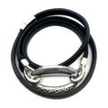 Ladies'Bracelet Panarea BR3GN Black Silver (52 cm)