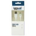 USB A to USB C Cable iggual IGG316948 1 m White