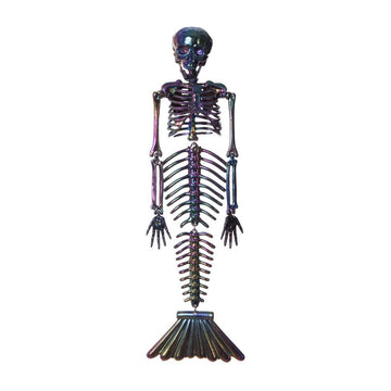 Okraski za Halloween My Other Me Chrome Okostnjak Morska Deklica Siva 37 cm