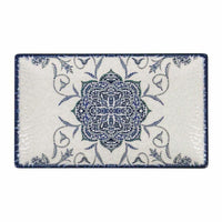 Plat à Gratin La Mediterránea Rosetta Porcelaine Rectangulaire 25,3 x 15 x 1,8 cm