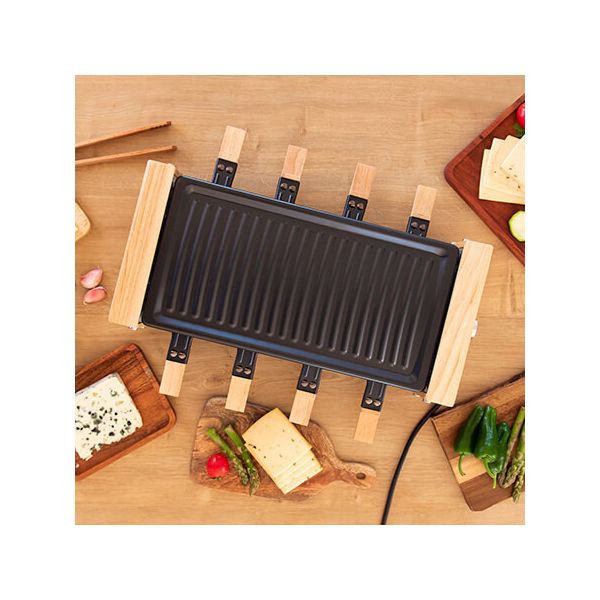 Grill Cecotec Cheese&Grill 8200 Wood Black 1200 W