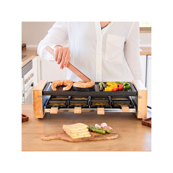 Grill Cecotec Cheese&Grill 8200 Wood Black 1200 W