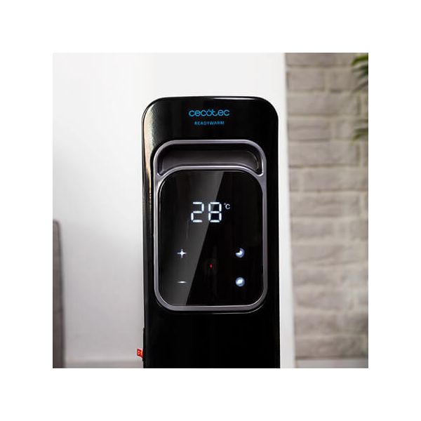 Oil-filled Radiator (11 chamber) Cecotec ReadyWarm 11000 Touch Connected Black 2500 W Wi-Fi