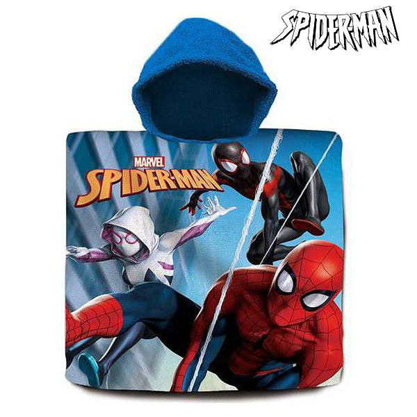 Poncho-Towel with Hood Spiderman (60 x 120 cm)