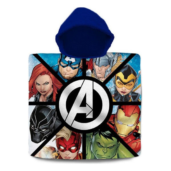 Poncho-Towel with Hood The Avengers Cotton (60 x 120 cm)