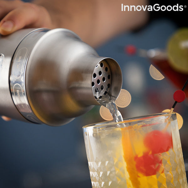 Cocktail Shaker with Integrated Recipes Maxer InnovaGoods