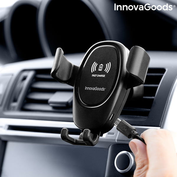 Mobile Phone Holder with Wireless Charger for Cars Wolder InnovaGoods