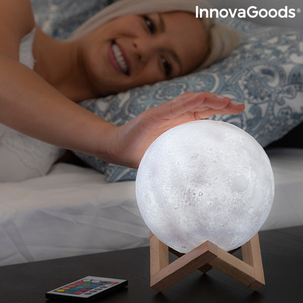 Rechargeable LED Moon Lamp Moondy InnovaGoods (Refurbished A+)