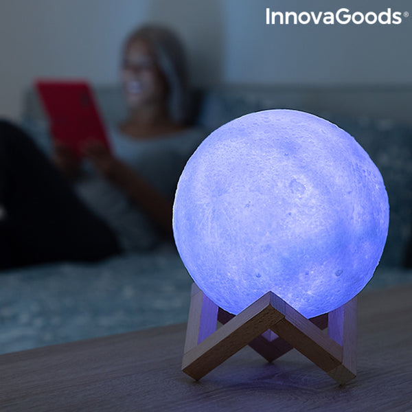 Rechargeable LED Moon Lamp Moondy InnovaGoods (Refurbished A+)