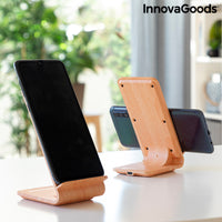 Wood Effect Wireless Charger with Stand Qistan InnovaGoods QISTAN (Refurbished A)