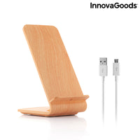 Wood Effect Wireless Charger with Stand Qistan InnovaGoods QISTAN (Refurbished A)