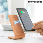 Wood Effect Wireless Charger with Stand Qistan InnovaGoods QISTAN (Refurbished A+)