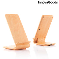 Wood Effect Wireless Charger with Stand Qistan InnovaGoods QISTAN (Refurbished A+)