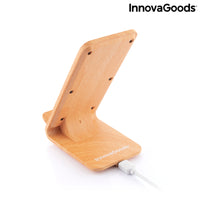 Wood Effect Wireless Charger with Stand Qistan InnovaGoods QISTAN (Refurbished A+)