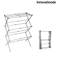 Folding and Extendable Metal Clothes Dryer with 3 Levels Cloxy InnovaGoods (11 Bars)