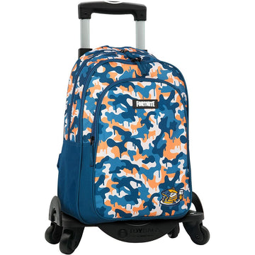 Cartable à roulettes Fortnite Bleu Camouflage 42 x 32 x 20 cm