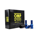 Set Nuts OMP 27 mm Blue 20 uds M12 x 1,25