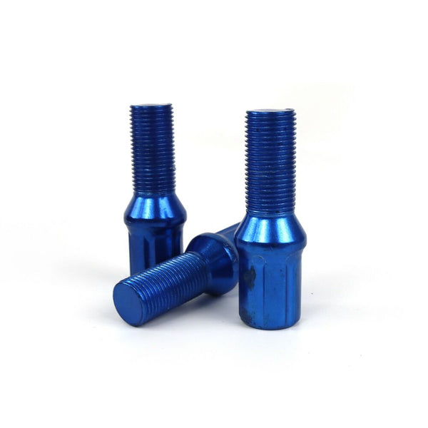 Set Nuts OMP 27 mm Blue 20 uds M12 x 1,25