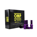 Set Nuts OMP 27 mm Violet 20 uds M12 x 1,25