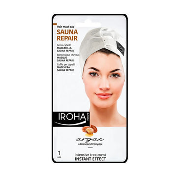 "Iroha Nature Sauna Repair Argan Mascarilla Cabello Instant Effect 1 Use"