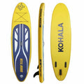 Inflatable Paddle Surf Board with Accessories Kohala Drifter Yellow (290 x 75 x 15 cm)