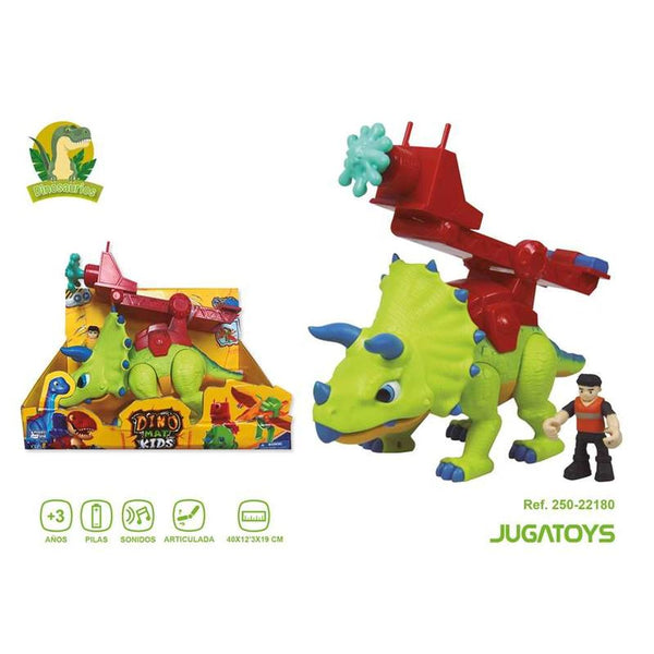 Interactive Toy Triceratops Dinosaur with sound (40 x 12,3 x 19 cm)