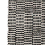 Carpet 80 x 150 cm Synthetic Fabric Black Cream