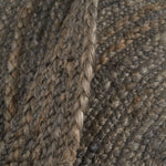 Carpet Grey Jute 120 x 120 cm