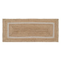 Carpet Natural White Jute 170 x 70 cm