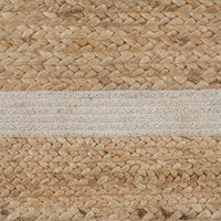 Carpet Natural White Jute 170 x 70 cm