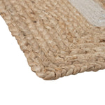 Carpet Natural White Jute 170 x 70 cm