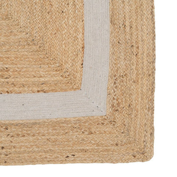 Carpet Natural White Jute 230 x 160 cm