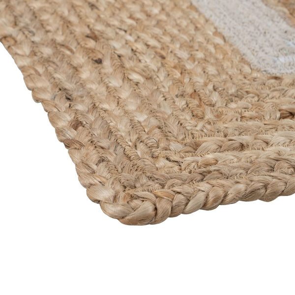 Carpet 290 x 200 cm Natural White Jute