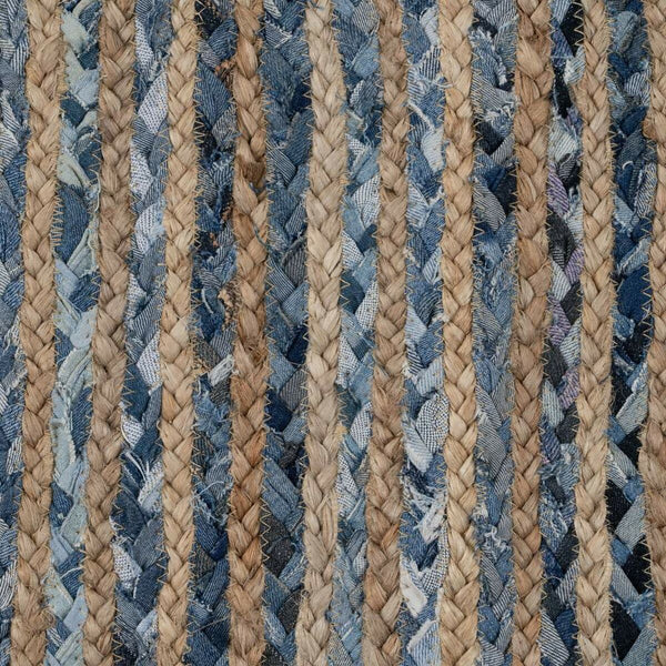 Carpet Natural Blue Cotton Jute 170 x 70 cm