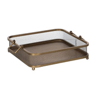 Snack tray Golden Iron 40 x 40 x 10 cm